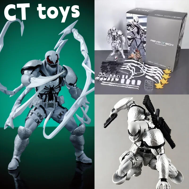In Stock Anti Venom Agent Venom Spiderman Action Figure Ct Toys Amazing Yamaguchi Movable Joints Collectible Gift for Fans