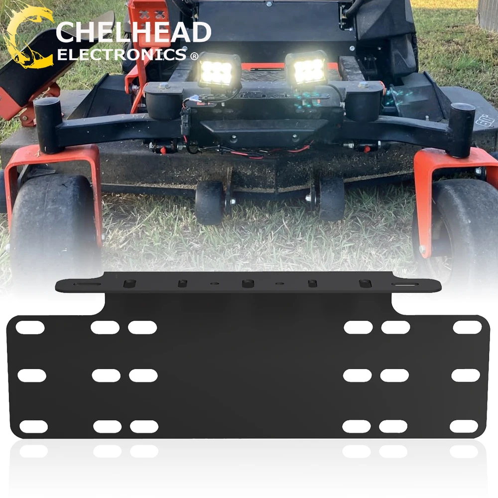 2Pcs Aluminum Vehicle Front Bumper License Plate Mounting Frame, License Plate Bracket For Off‑Road LED Work Light Bars