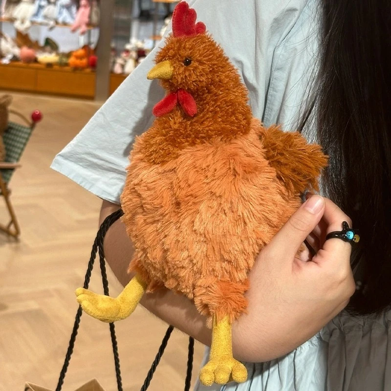 20cm Neue Cartoon-Simulations-Huhn-Plüschfigur, Kreatives Plüsch-Huhn als Kindergeschenk – Detail 1