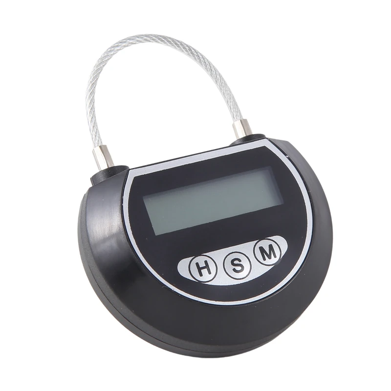 Electronic Time Lock Timer Lock Container Multi Function Time Lock Bin For Toys Black