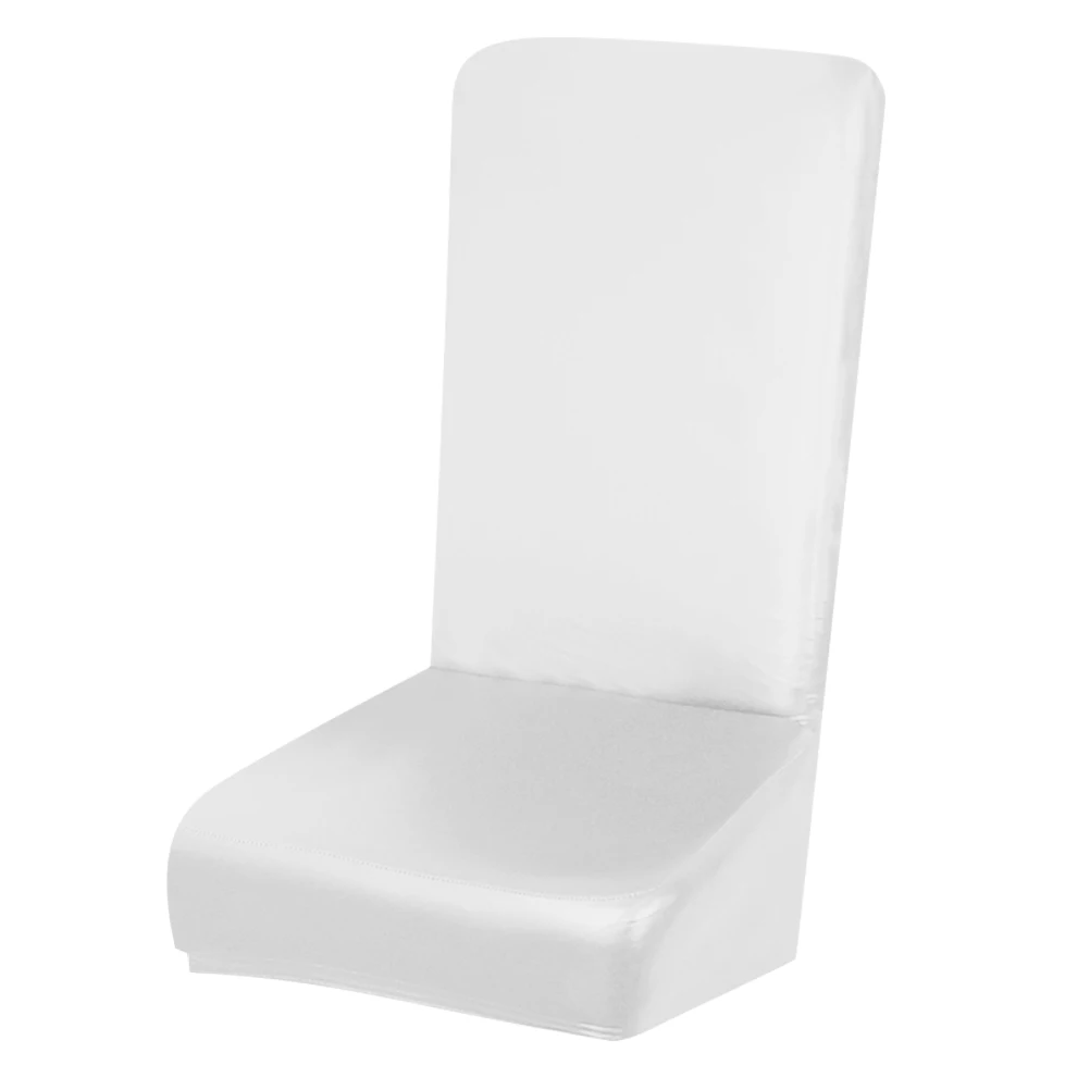

Premium Pu Waterproof Chair Cover Elastic Seat Backrest Protector Easy Install Home Party Hotel Accessory Slipcover Wrap For
