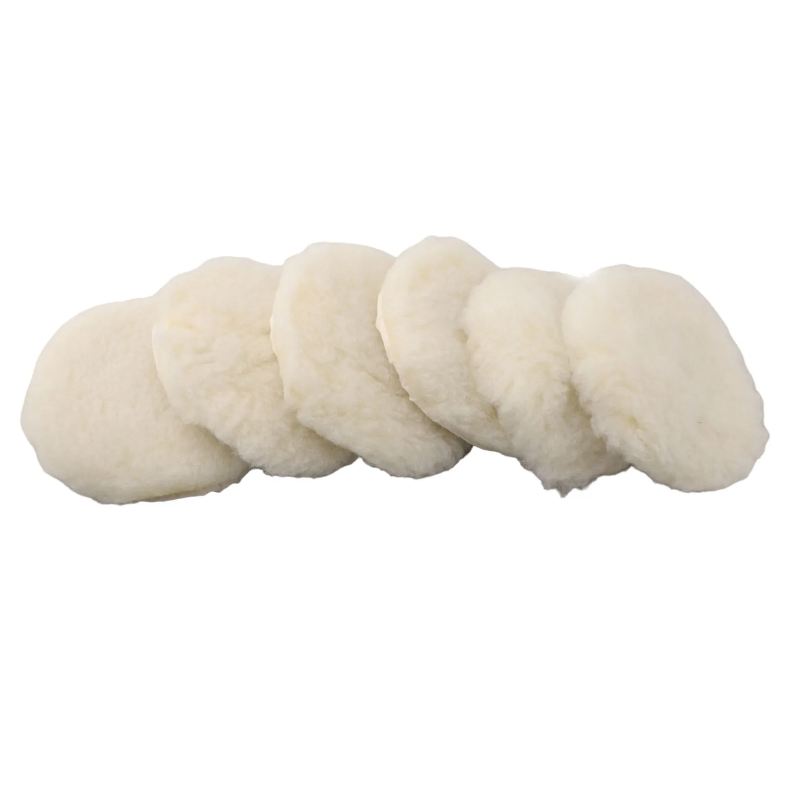 White Lambs Wool Buffing Wheel Pad 1pc for Auto Polisher 150mm or 180mm Wool Bonnet for Paint Sanding Scratch Removal