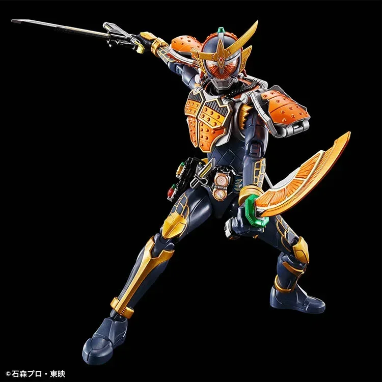 BANDAI Kamen Rider Model perakitan FRS Figure-rise standar Kamen Rider Gaim Orange lengan Action Figure di rak asli