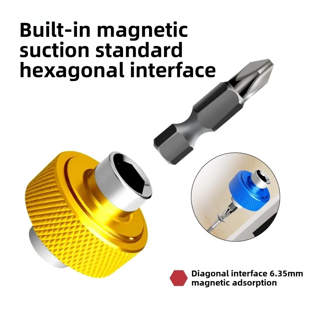 

Portable Magnetic Drive Short Screwdriver Multifunctional Aluminum Alloy Simple Mini Screwdrivers Repair Repair Parts Clamps