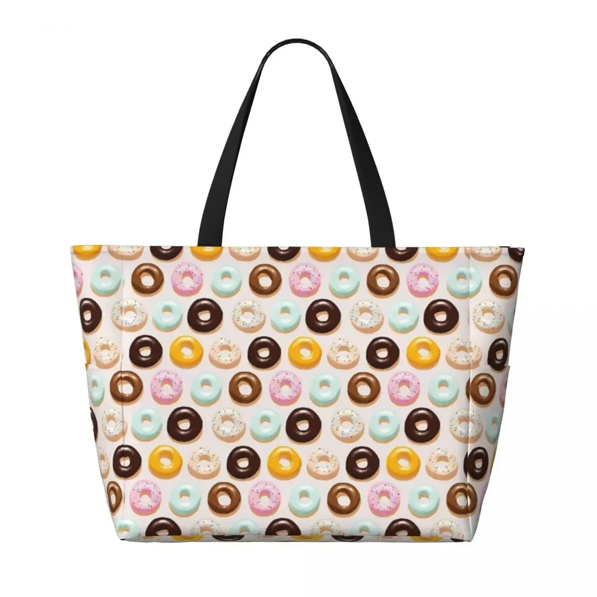 Donuts Strand Reistas, Draagtas Vakantie Volwassen Cadeaus Schoudertas Multi-Style Patroon