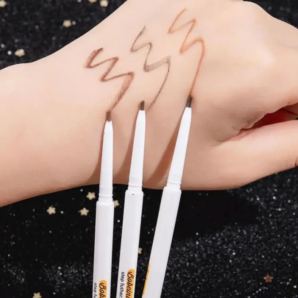 1Pc Ultra Fine Double-Ended Eyebrow Pencil Waterproof Sweat-proof Long Lasting Professional Eye Makeup for Women set