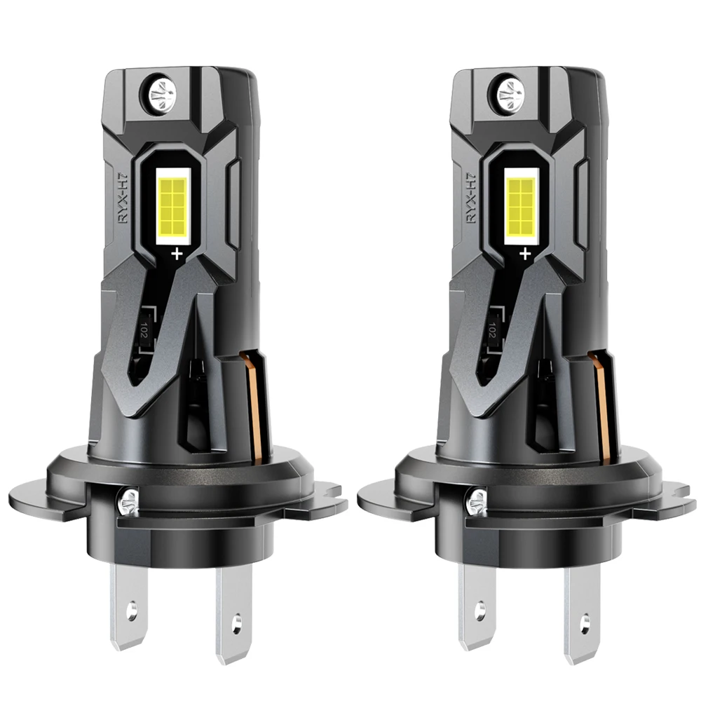 Żarówki LED do reflektorów XSTORM H7 120W 30000LM H7 LED Światła Samochodowe Reflektor przeciwmgielny 6000K 7035 CSP Reflektor z Wentylatorem Turbo — 2