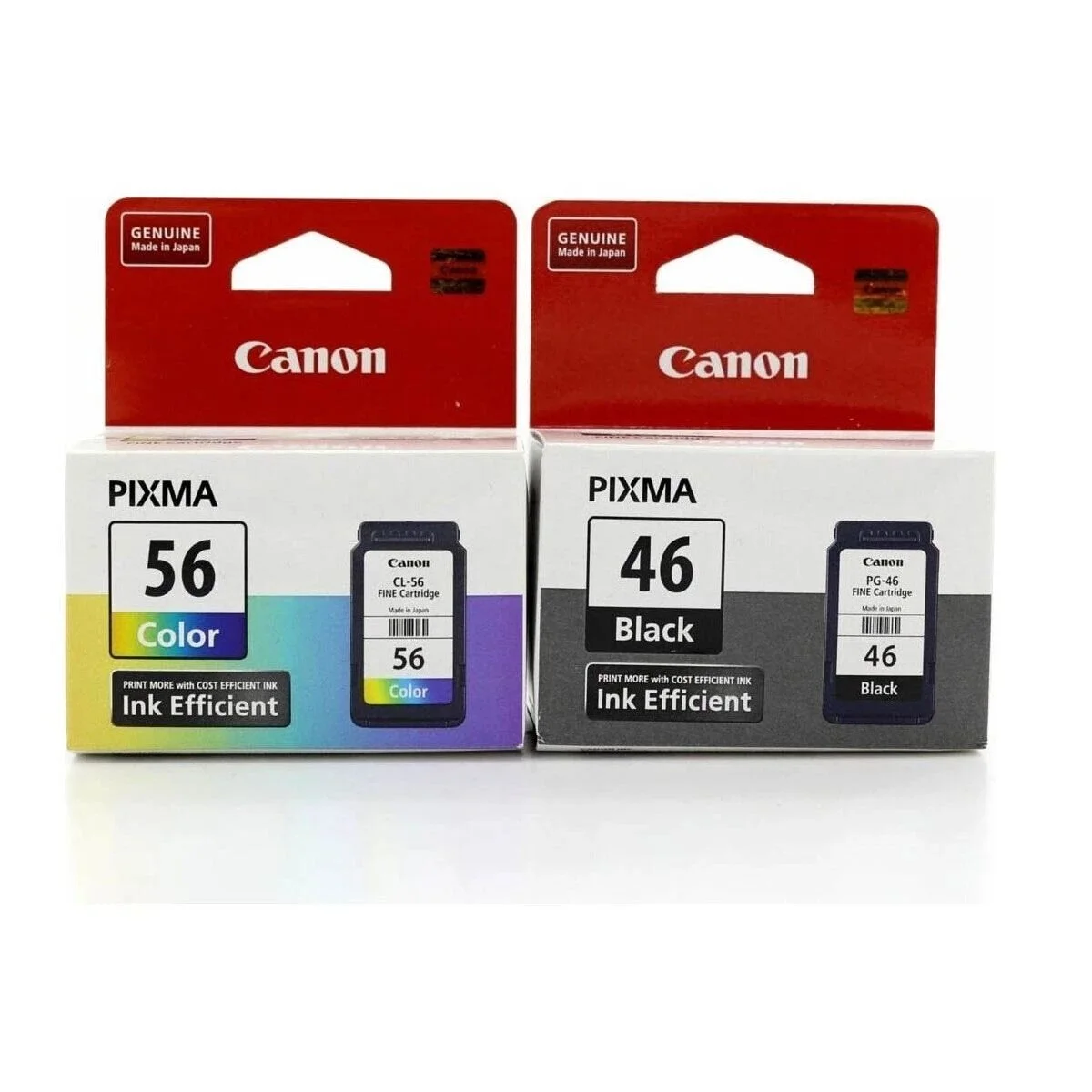 Canon Pixma PG-46 Black And CL-56 Color Cartridge A Combination Of Original Product Advantage Package E404 E464 E414 E474 E484