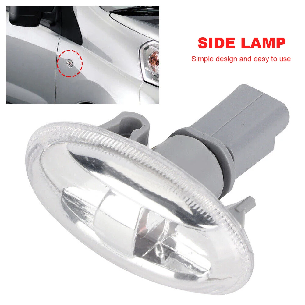 

LED Partner Side Lamp 12V Car Indicator Light Amber Indicator Repeater Light for Peugeot 107 2005-2014 for Peugeot 206 1998-2016