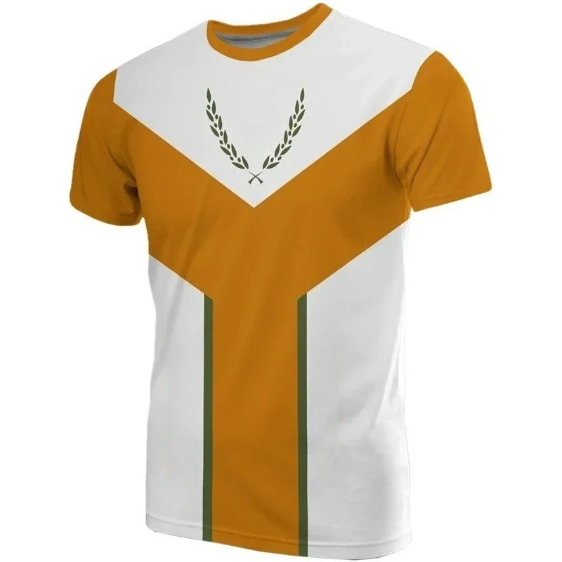 

Hot selling fashionable football T-shirt, summer casual round neck 3D printed T-shirt, breathable T-shirt