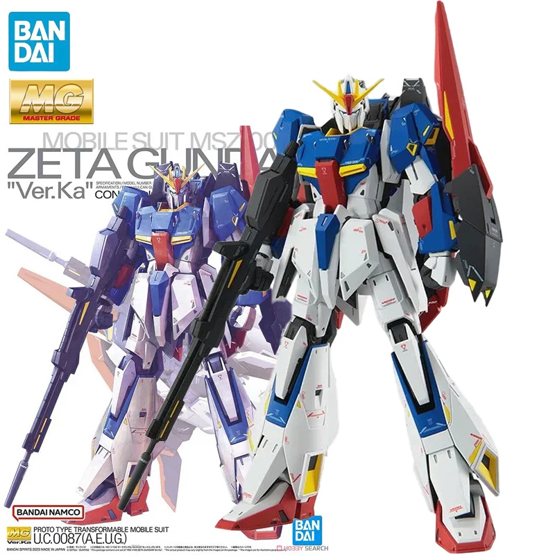 

In Stock BANDAI Original MG 1/100 MSZ-006 ZETA GUNDAM Ver.Ka Assembly Model Anime Action Figures Model Collection Toy