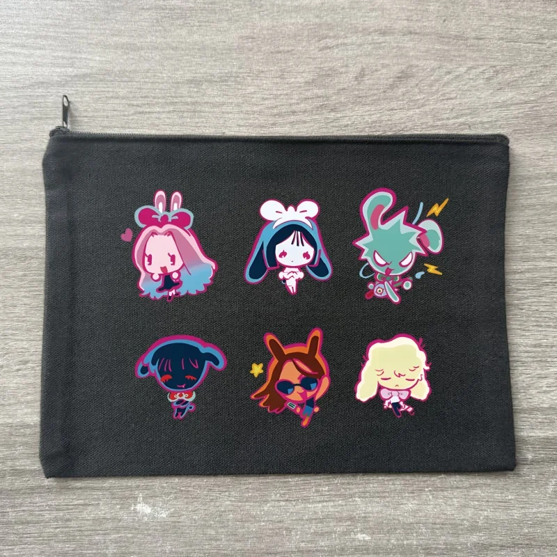 Alien Stage Psychedelic Canvas Make-up-Tasche, tragbar, für Reisen, schwarz, Kosmetiktasche mit Reißverschluss, leicht, weiblich, Münzbeutel, Damen