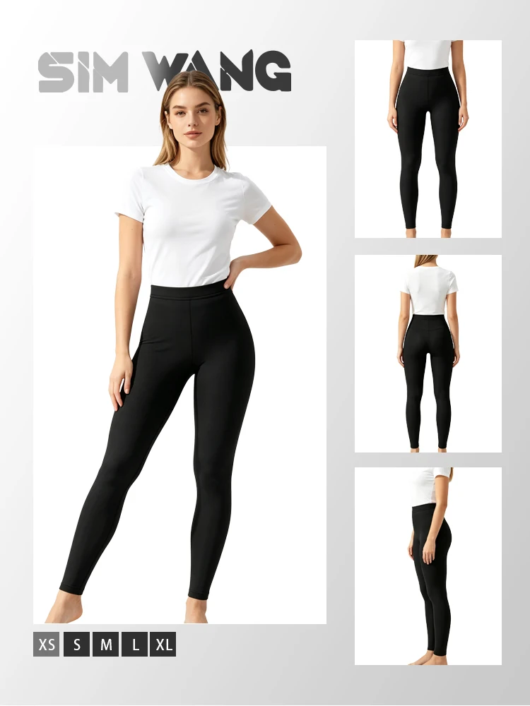 Solid-color high-waisted tight-fitting sports seamless elastic slimming outerwear for fitness, with a nine-inch length.