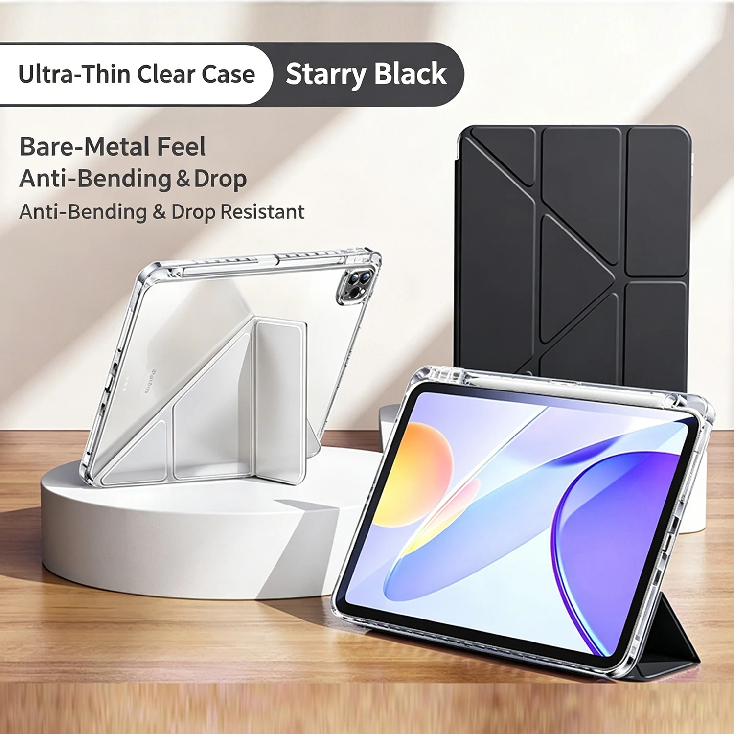 Hülle für iPad Air Pro Mini 8.3 9.7 10.2 10.9 11 12.9 13 (A16) 11. 10. 9. 8. 7. 6. 5. Generation Magnetische Flip-Smart-Cover – Detail 4