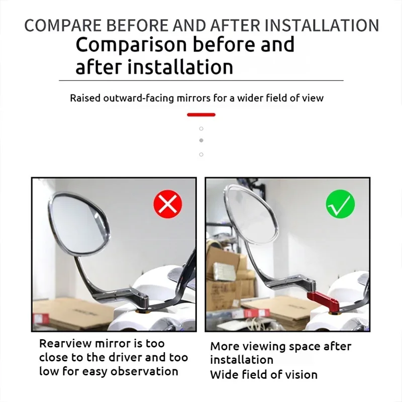 Kaca Spion Memperpanjang Braket Ekstensi Riser Cermin Aluminium Sepeda Motor untuk HONDA NC750 NC700S NC750X Aksesori NC 750 X