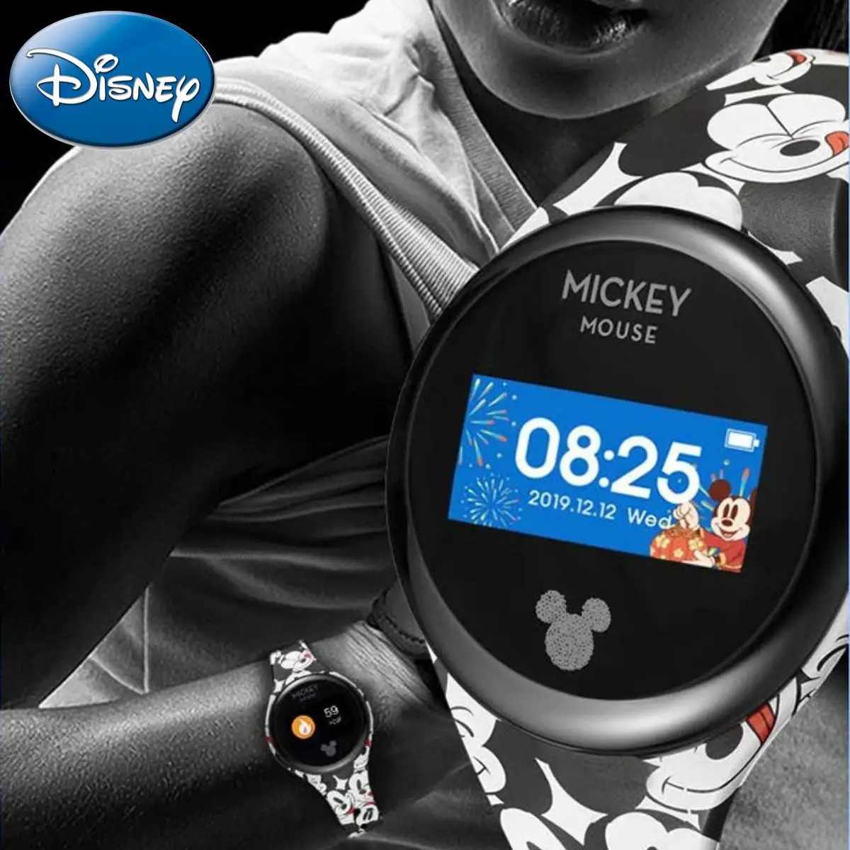 Disney-reloj Digital de Mickey Mouse para niños y niñas, reloj deportivo inteligente con pantalla táctil para estudiantes, dibujos animados