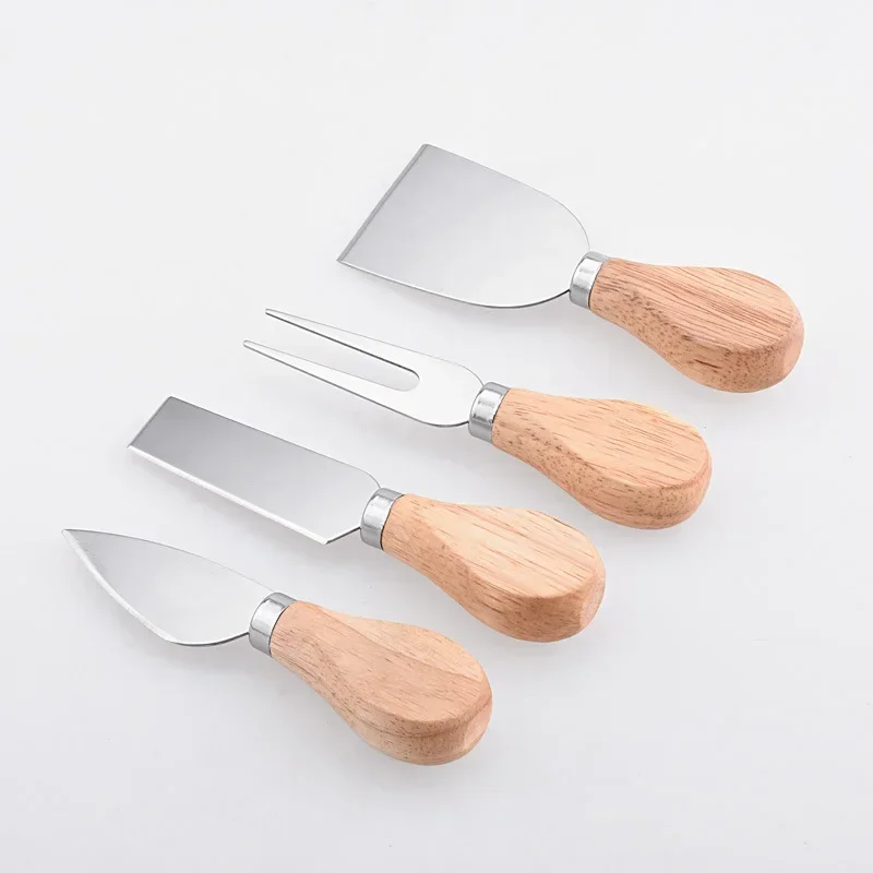 Multifunctional Stainless Steel Cheese Utensil 4pc Gift Set Butter Spreader Jam Spatula Slicer Household BreakfastTableware Tool