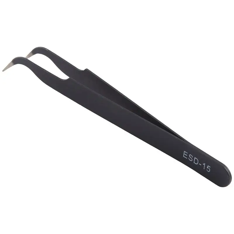 Curved Tweezers Jewelers Craft Hobby Beading Hand Tool-AA26