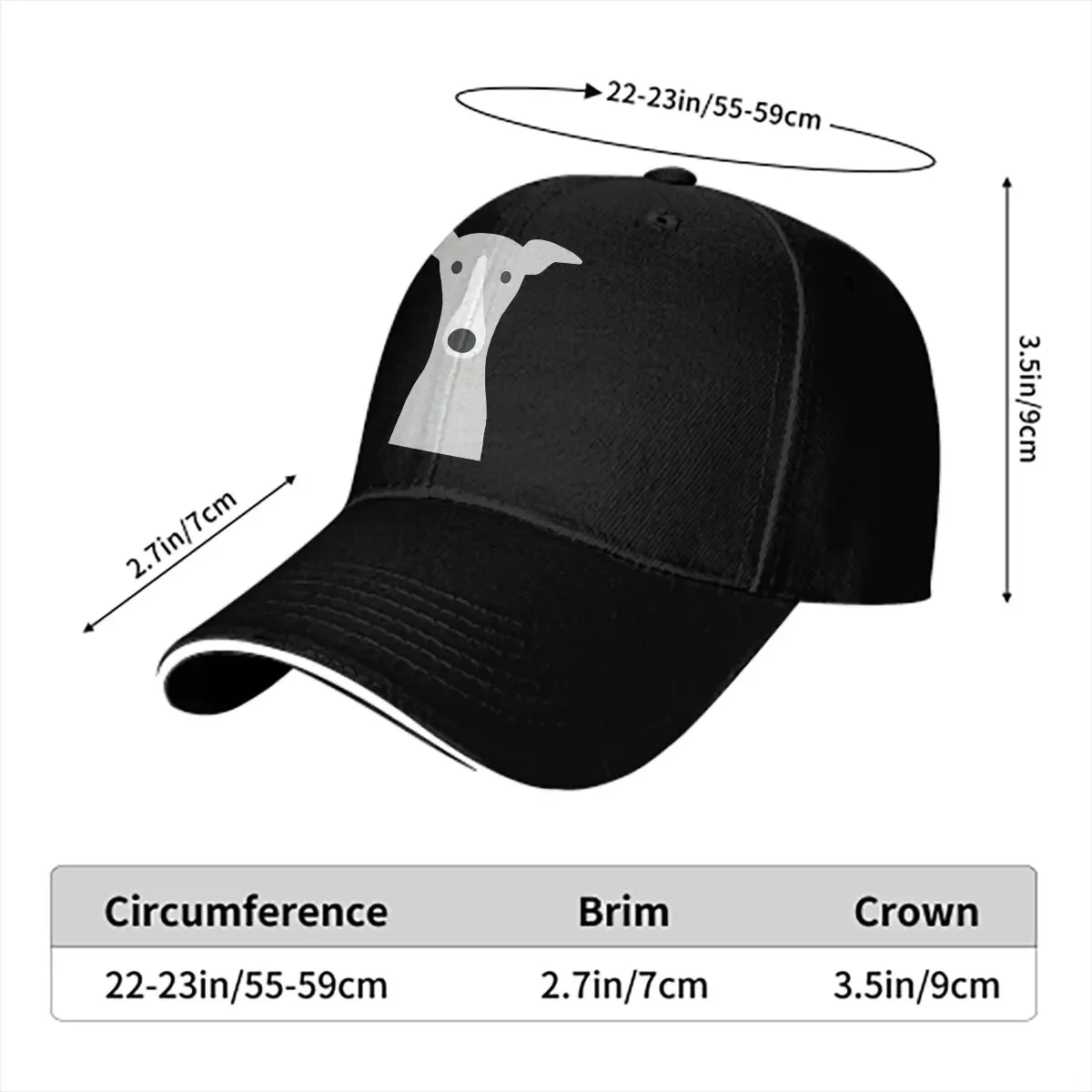 Summer Cap Sun Visor Italian Greyhound Cute Whippet Dog Hip Hop Caps Greyhound Cowboy Hat Peaked Hats