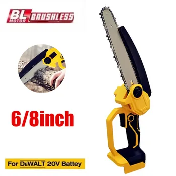 DeWALT 18V 배터리용 브러시리스 전기톱, 전기 무선 체인톱, 나무 가지 치기 전동 공구, 8 인치, 6 인치