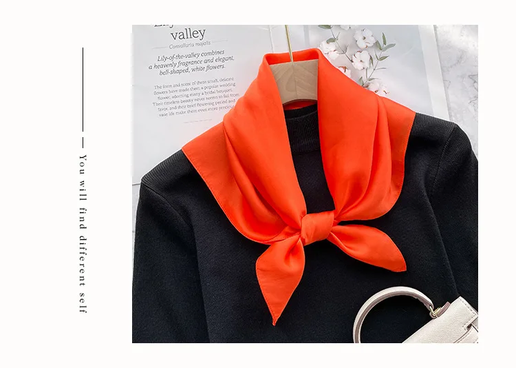Mode echte Seide Schal Frauen Schals Wraps für Damen Halstuch Foulard Schals Pashmina weiblichen Schal Hijab Bandana – Detail 23