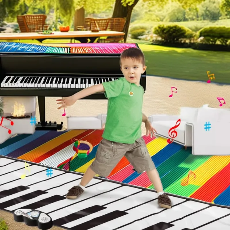 coperta da ballo per pianoforte per bambini, coperta musicale multifunzionale