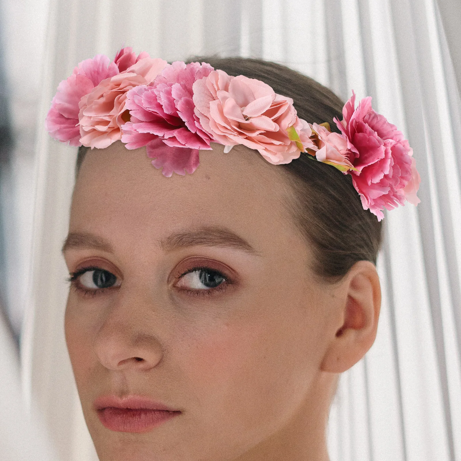

Floral Garland Crown Wreath Hair Accessories Headband for Wedding Beach Party Vacation Photography Nonwovens Comfortable
