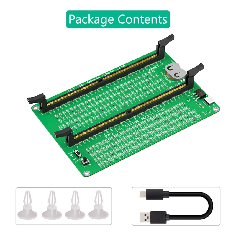 DDR5 RDIMM/UDIMM Memory Tester , Desktop Computer DDR5 Memory Test Card With LED Indicators For Desktop Computer