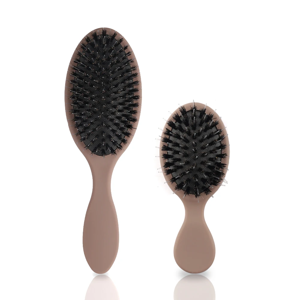 ARLANY Matte Boar Bristle Hair Brush Nylon Teeth Hair Extension Brush Set Women Cushion Brush Hair Styling Smoothing Detangling