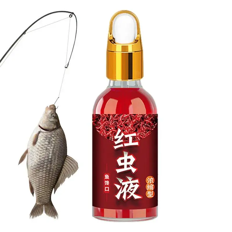 Red Worm Liquid Natural Red Worm Bait Scent Fish Attractants Natural Bait Scent Strong Fishing Lure For Trout Cod Carp Fishing