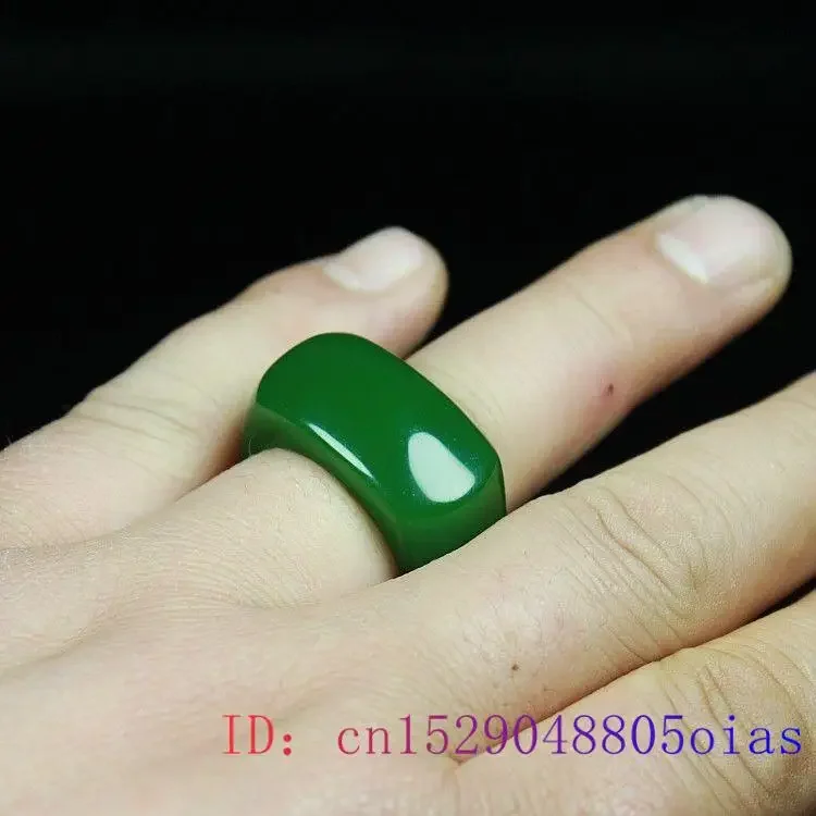 Jade Rings for Women Accessories Gemstone Chinese Designer Jewelry Fashion Amulets Stone Green Natural Talismans Vintage