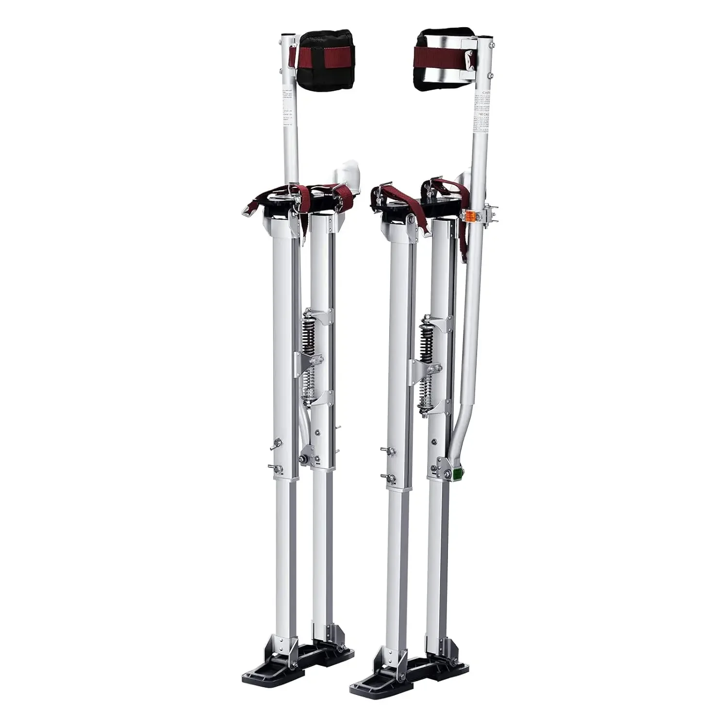 Drywall Stilts, 36''-50'' Adjustable Aluminum Tool Stilts with Protective Knee Pads, Durable and Non-Slip Work Stilts for