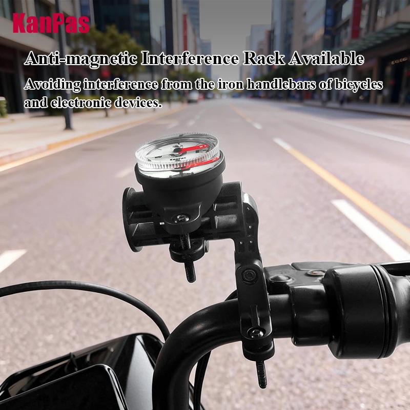 KANPAS bike compass with Locking system / bicycles and motorcycles compass/ handlebar compass/ Bike Accessories/  BK-37-LN