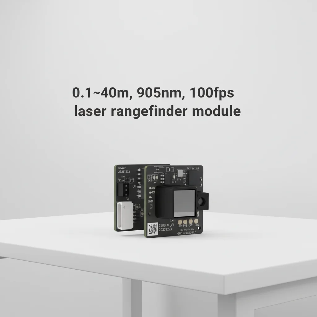 905nm, 40m Laser Rangefinder Module (6-Pin 1.0mm Pitch Connector)