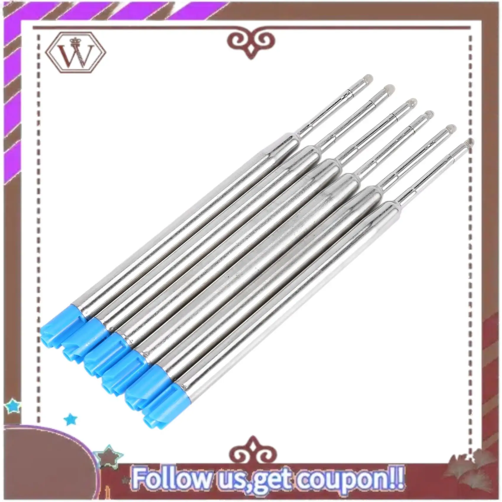 

Стержни для шариковых ручек ABBG-30, 10 см, синие, большие стержни