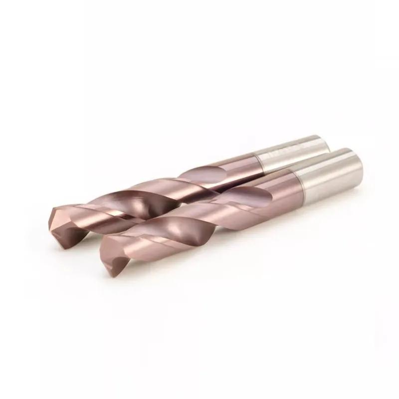 GAMONT HRC65 2-Flute Nano Coating Tungsten Steel Carbide Drill Bit Stainless Steel Special CNC Mechanical  Twists Drill Tools