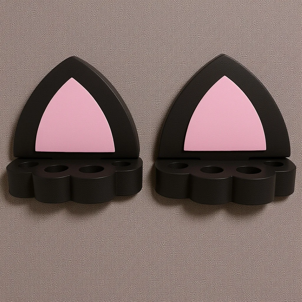 

3D Cat Ear Decoration Cute Car Exterior Accessories Waterproof Stickers For Car Motorcycle Trunk Spoiler Decor