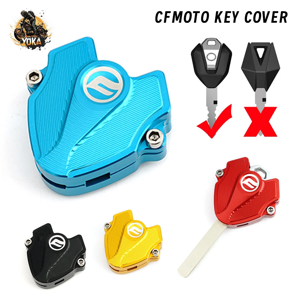 For Cfmoto 250SR 450SS 450SR 700Clx 700 Clx 700Mt 800Mt My22 CNC Key Cover Case Shell keychain Keyring Motorcycle Accessories