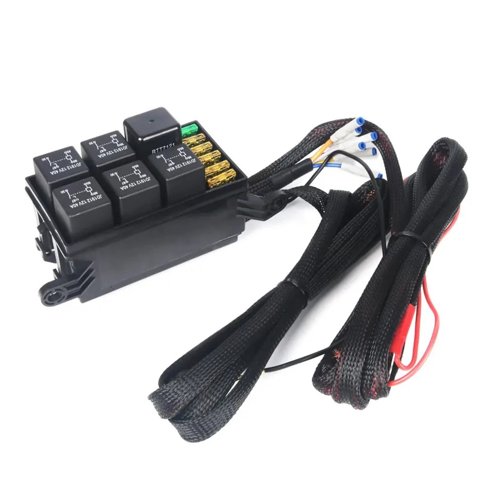 12V-24V LED 6 Gang Switch Panel Relay System Electronic Relay System Durable