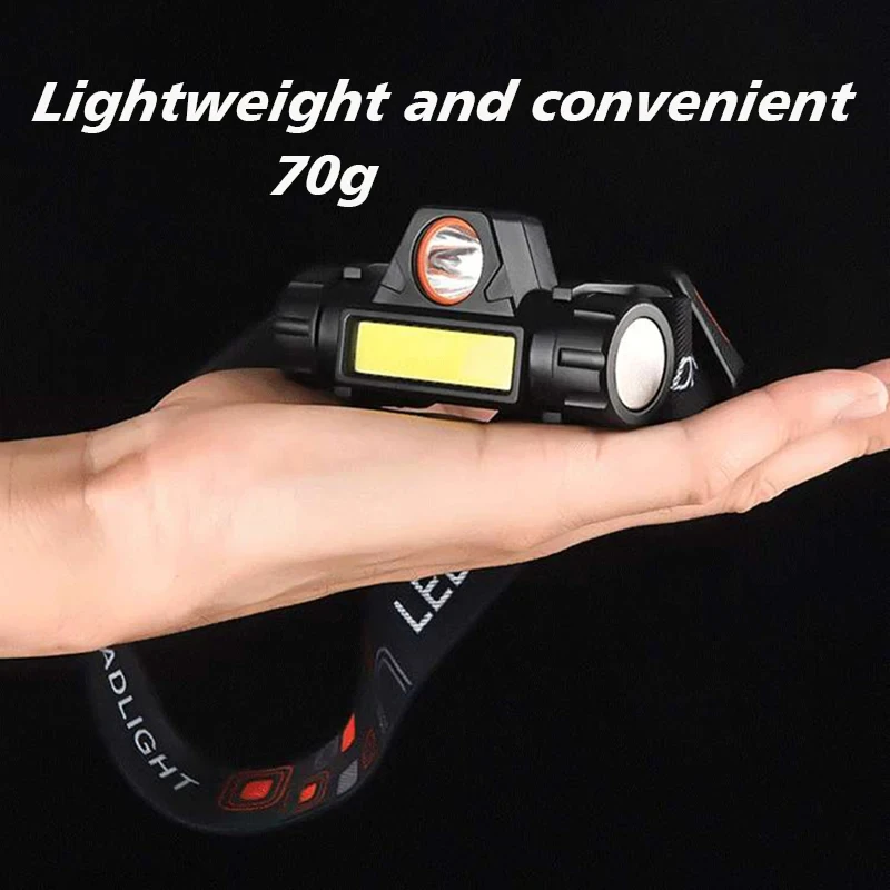 Rechargeable Headlight 50000LM T6 LED Headlamp Fishing Lamp Lightweight Head Torch Light Universal Miner Lamp