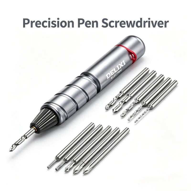 DELIXI Mini Hand Twisted Drill Mini Hand Drill Semi Automatic Drilling Drill Bit Woodworking DIY Tool Drilling Machine