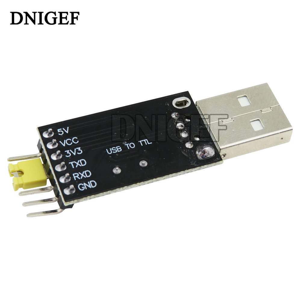 DNIGEF USB a TTL módulo UART serie CH340G CH340 microcontrolador USB descargar código datos y Firmware Cable placa de cepillo 3,3 V 5V