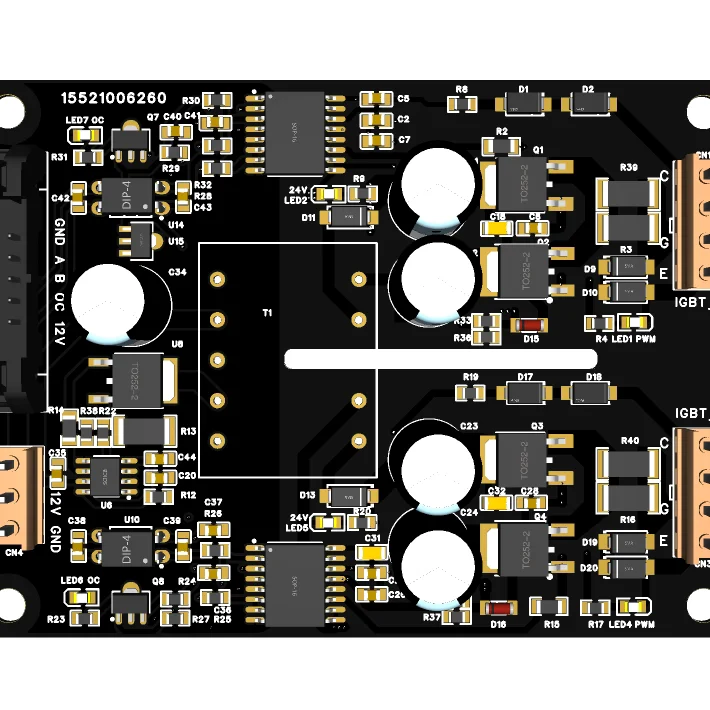 High-power IGBT Driver Board, Electroplating Rectifier Machine, 400A 1200V High-frequency DC Electroplating Power Supply Control