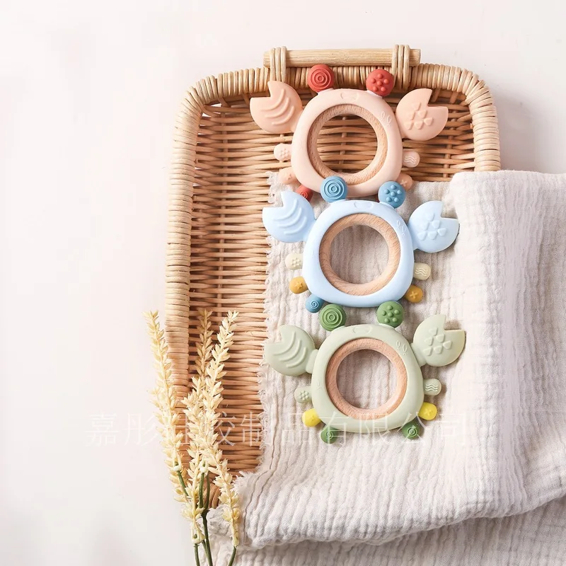 

Silicone Teething Toy for Baby, BPA Free Chew Toys, Reborn Safe Infant Teether, Soothing Gum Relief, Newborn Chewing Sensory