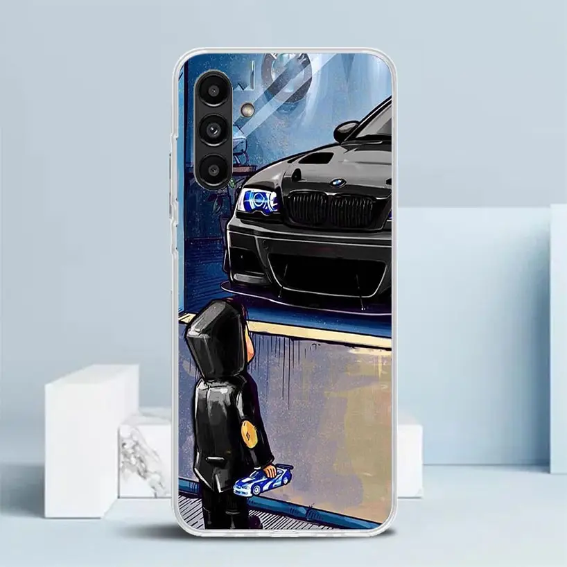 Boy See Sports Car Jdm Drift Phone Case For Samsung Galaxy A17 A37 A57 A16 A15 A14 A13 A56 A55 A54 A53 A36 A35 A34 A33 A26 A25 A