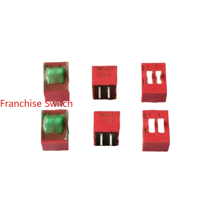 10PCS Dip Switch 78B02ST 2-position 2P   Spacing 2.54 Piano Key Type