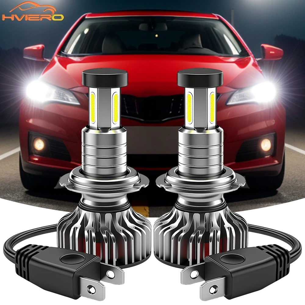 2Pcs Car Headlight Fog Light LED X3 9005 Plug Play 360 Degree Turbo Cool Fan HeadLamp Daylight super bright 6000k 12v Waterproof