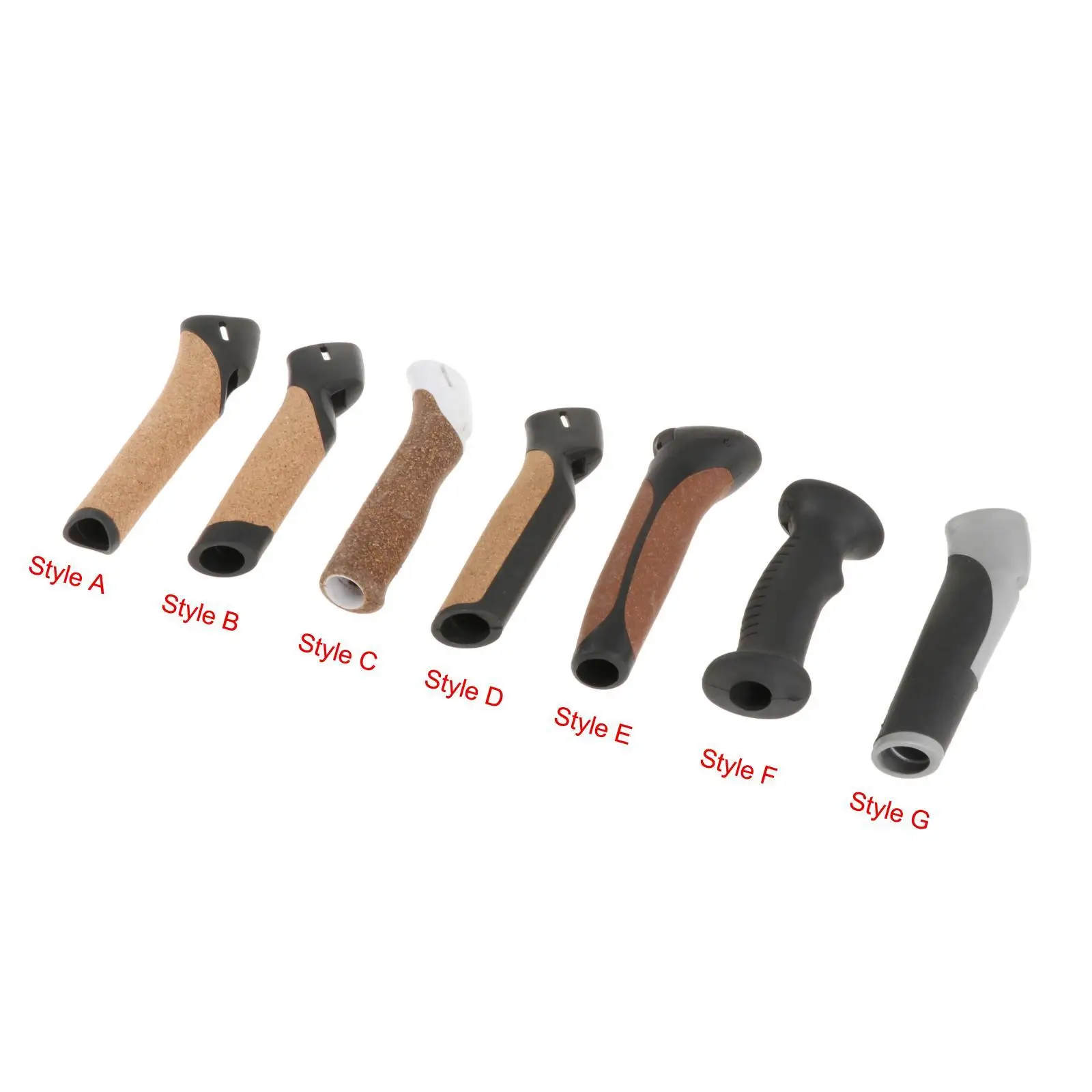 Trekking Rod Handle Replacement Attachment Anti Slip Cane Handle for Climbing Outdoor Photography Mountaineering Camping Crutch