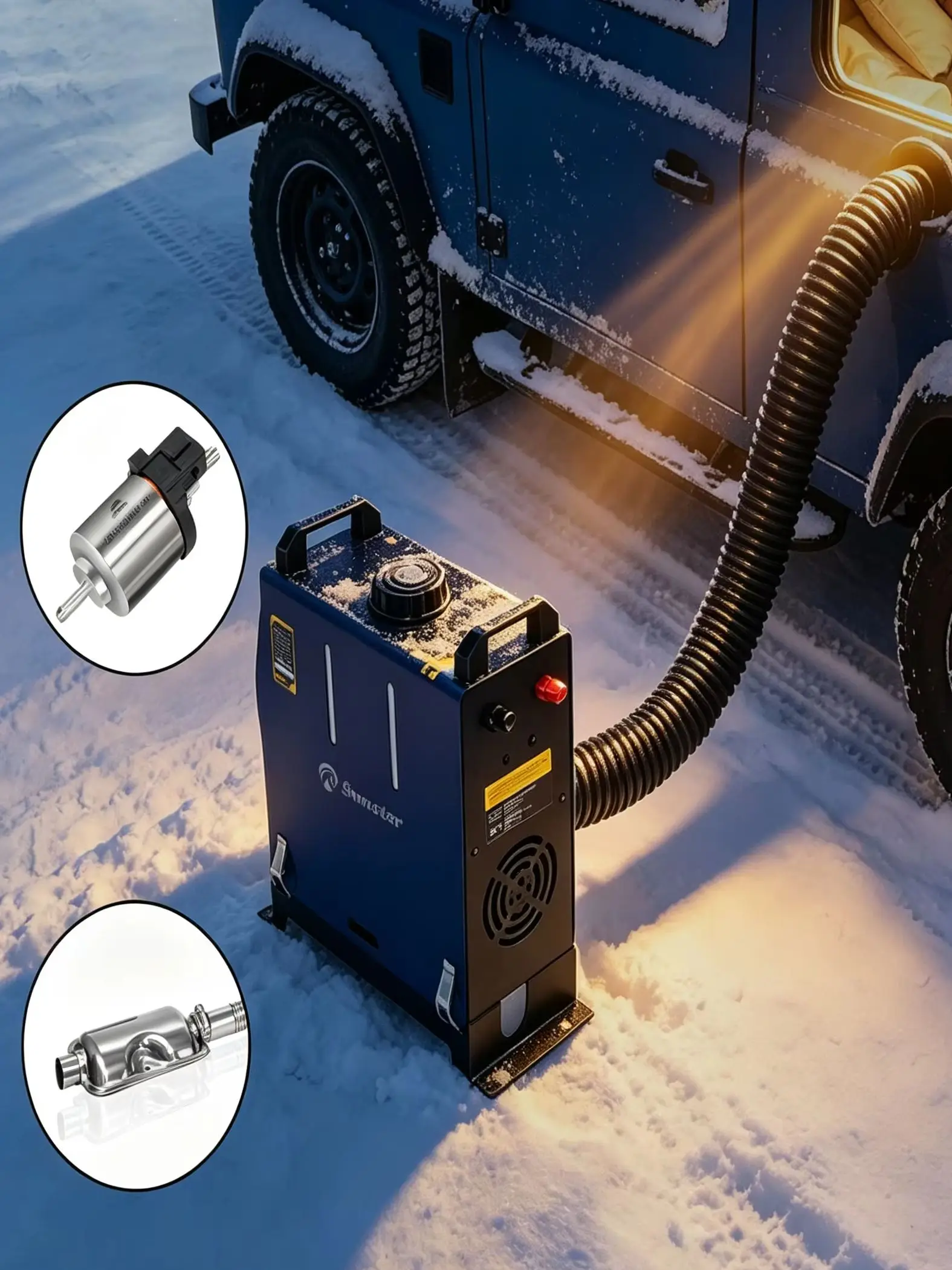 2KW Standheizung Diesel 12V-24V 240V Bluetooth APP LCD-Fernbedienung All-in-One für Wohnmobil, Reisemobil, Camper, Van, LKW