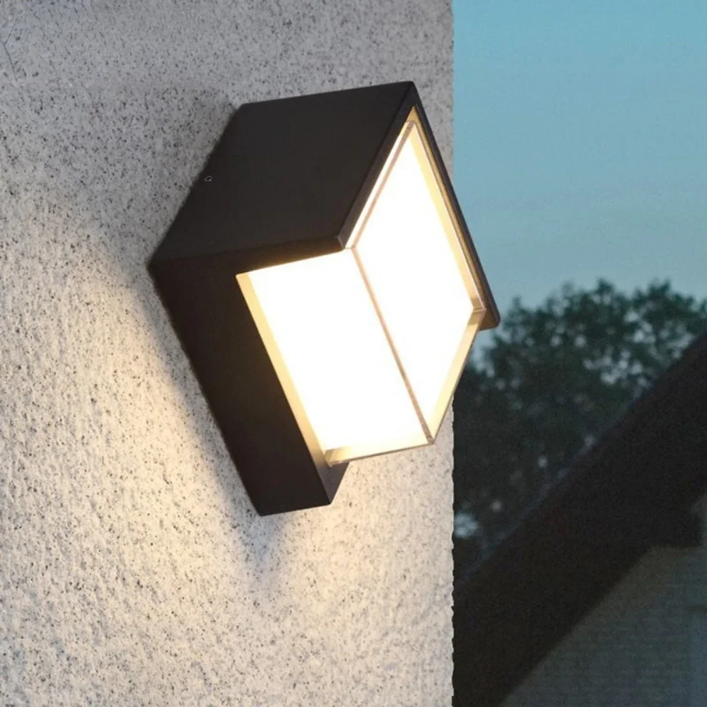 Modern LED IP65 Waterproof Interior Wall Light Fixtures Outdoor Mounted Lighting Lamp for Home Decor